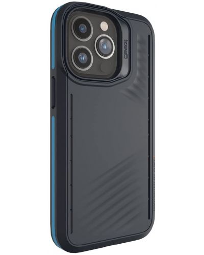 Калъф Gear4 - Vancouver Snap, iPhone 13 Pro, черен/син - 2