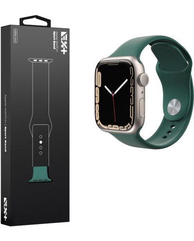 Каишка Next One - Sport Band Silicone, Apple Watch, 42/44 mm, Pine Green - 4
