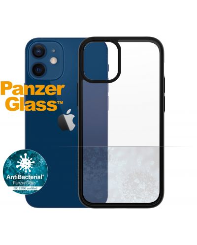 Калъф PanzerGlass - ClearCase, iPhone 12 mini, прозрачен/черен - 1