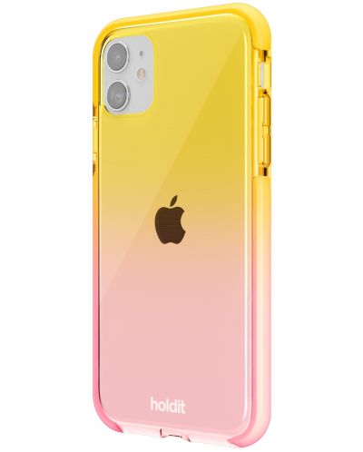 Калъф Holdit - SeeThru, iPhone 11/XR, Bright Pink/Orange Juice - 2
