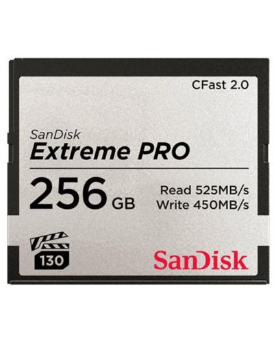 Карта памет SanDisk - Extreme PRO, 256GB, CFast 2.0, Class10 - 1