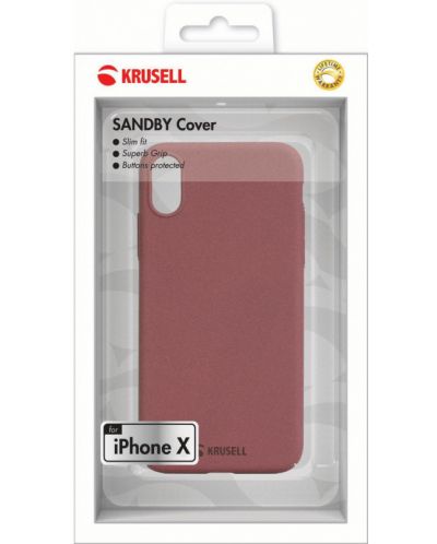 Калъф Krusell - Sandby, iPhone X/XS, Rust - 2