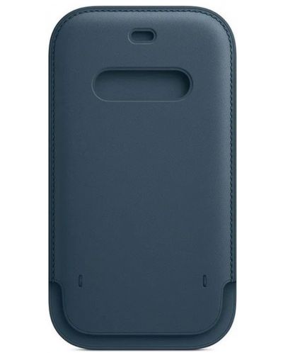 Калъф Apple - Leather Sleeve, MagSafe, iPhone 12/12 Pro, Baltic Blue - 2