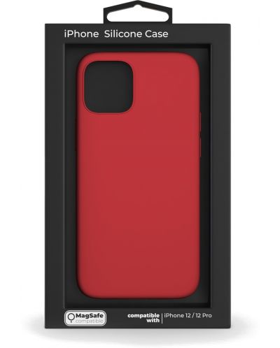 Калъф Next One - Silicon MagSafe, iPhone 12/12 Pro, червен - 5