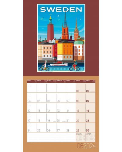 Календар Ackermann - Vintage Voyage, 2024 - 7