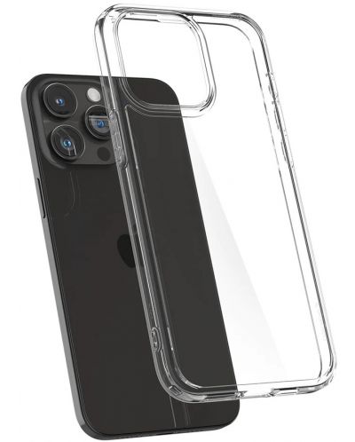 Калъф Spigen - Crystal Hybrid, iPhone 15 Pro, Crystal Clear - 2
