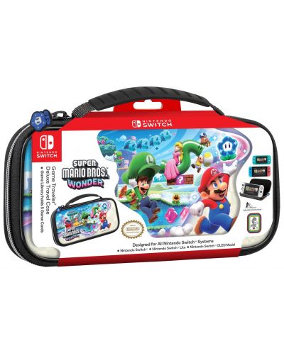 Калъф Nacon - Deluxe Travel Case, Super Mario Bros. Wonder (Nintendo Switch/Lite/OLED) - 6
