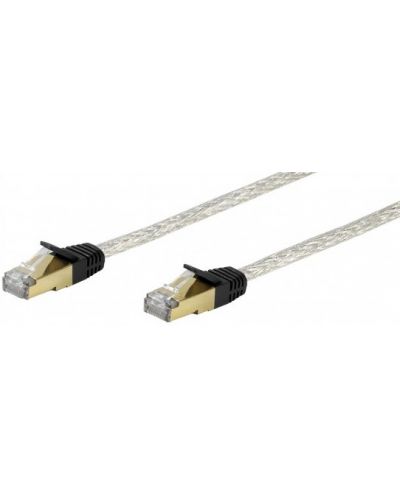 Кабел Vivanco - 45300 CAT6, RJ45/RJ45, 2m, сив/златист - 1