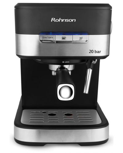 Кафемашина Rohnson - R-990, 20 bar, 1.5 l, черна/сива - 2
