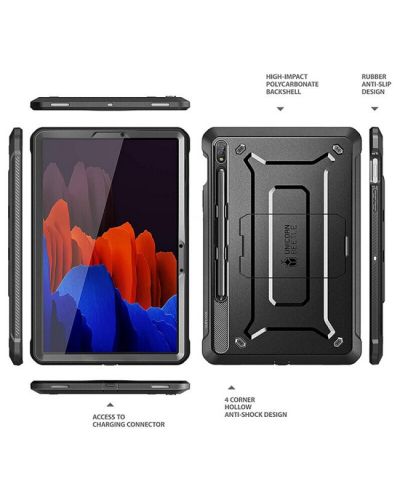 Калъф Supcase - Unicorn Beetle Pro, Galaxy Tab S7/S8, черен - 2
