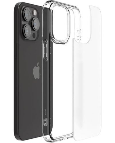 Калъф Spigen - Ultra Hybrid, iPhone 15 Pro Max, Frost Clear - 3