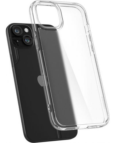 Калъф Spigen - Ultra Hybrid, iPhone 15, Frost Clear - 6