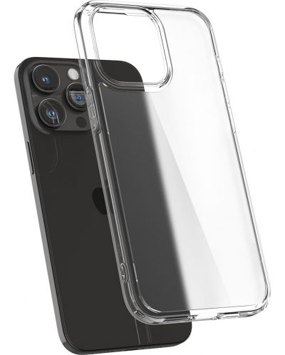Калъф Spigen - Ultra Hybrid, iPhone 15 Pro, Frost Clear - 6