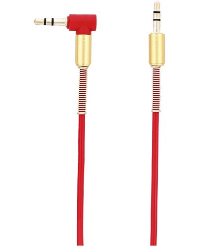 Аудио кабел Tellur - TLL311061, жак 3.5 mm/жак 3.5 mm, 1.5 m, червен - 1