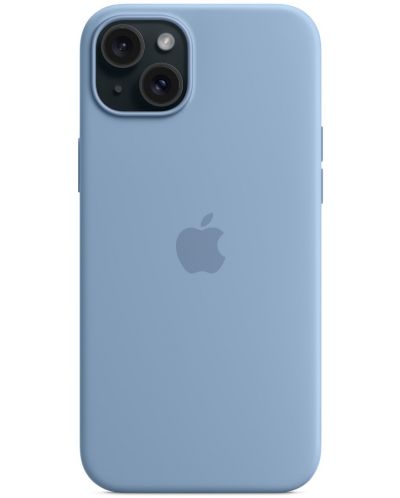 Калъф Apple - Silicone MagSafe, iPhone 15 Plus, Winter Blue - 5