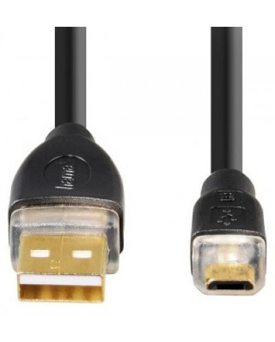 Кабел Hama - 78490, USB-A/Micro USB, 0.75 m, черен - 2
