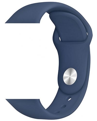 Каишка Trender - Silicone, Apple Watch, 44/45 mm, тъмносиня - 1