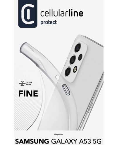 Калъф Cellularline - Fine, Galaxy A53 5G, прозрачен - 3