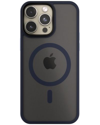 Калъф Next One - Midnight Mist Shield MagSafe, iPhone 15 Pro Max, тъмносин - 2