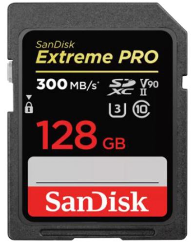 Карта памет SanDisk - Extreme PRO, 128GB, SDXC, Class10 - 1