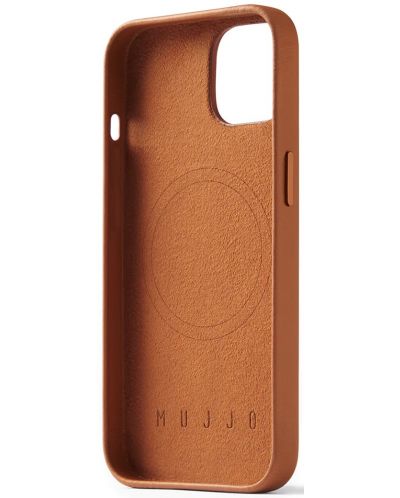 Калъф Mujjo - Full Leather MagSafe, iPhone 14, кафяв - 2