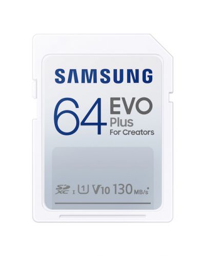Карта памет Samsung - EVO Plus, 64GB, SDXC, Class10 - 1