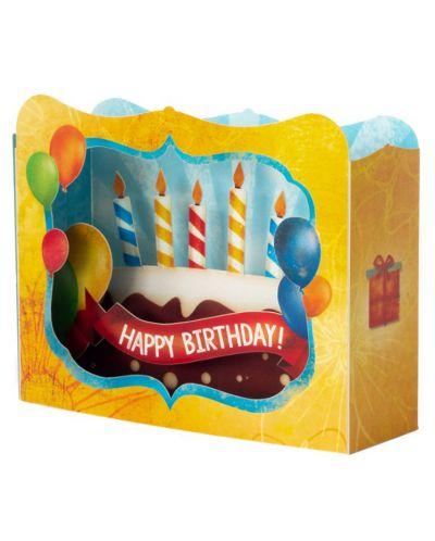 Картичка Gespaensterwald 3D - Happy Birthday Cake - 1