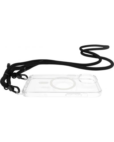 Калъф Mobile Origin - Lanyard, iPhone 14, MagSafe, Clear - 3