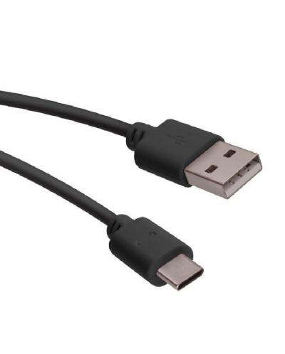 Кабел Forever - 3575, USB-A/USB-C, 1 m, черен - 1