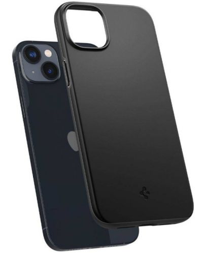Калъф Spigen - Thin Fit, iPhone 14 Plus, черен - 8