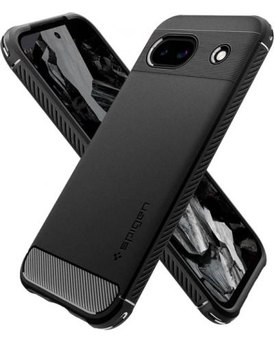 Калъф Spigen - Rugged Armor, Google Pixel 8a, черен - 4