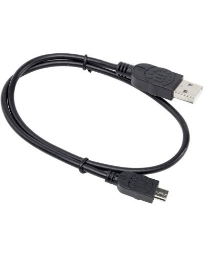 Кабел Manhattan - 2075100057, USB-A/Micro USB, 0.5 m, черен - 1