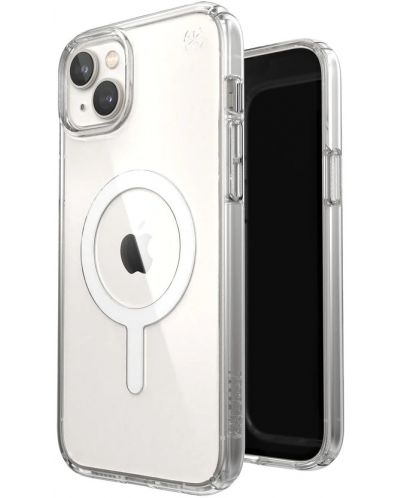 Калъф Speck - Presidio Perfect Clear MagSafe, iPhone 14 Plus, прозрачен - 3