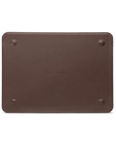 Калъф Decoded - Core Leather, MacBook 14'', кафяв - 2