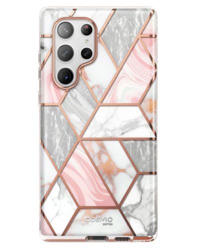 Калъф i-Blason - Cosmo, Galaxy S23 Ultra, Marble Pink - 1