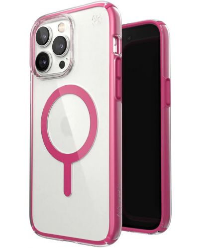 Калъф Speck - Presidio Clear Geo MagSafe, iPhone 14 Pro Max, розов - 3