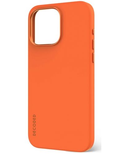Калъф Decoded - AntiMicrobial Silicone, iPhone 15 Plus, оранжев - 3
