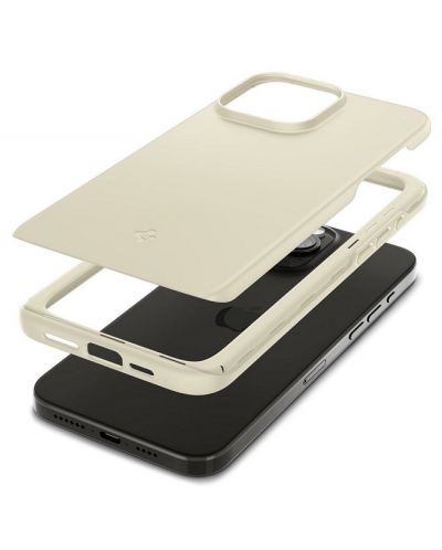 Калъф Spigen - Thin Fit, iPhone 15 Pro Max, Mute Beige - 2