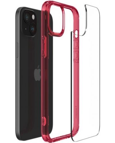Калъф Spigen - Ultra Hybrid, iPhone 15 Plus, Red Crystal - 3