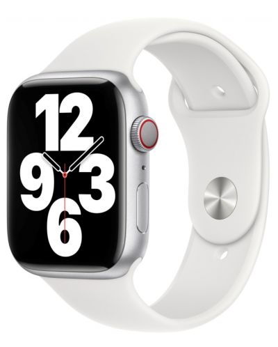 Каишка Apple - Sport, Apple Watch, 45 mm, бяла - 2