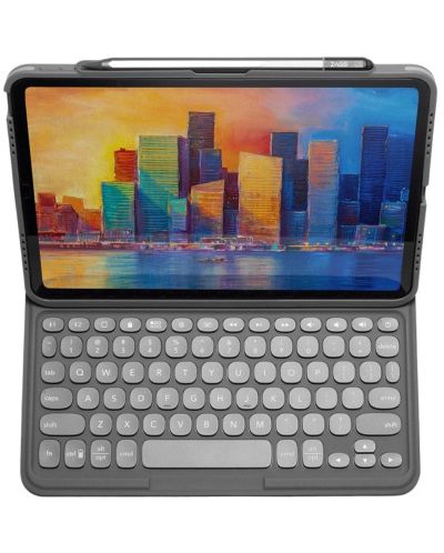 Калъф с клавиатура ZAGG - Pro Keys, iPad 11 Pro, сив - 5