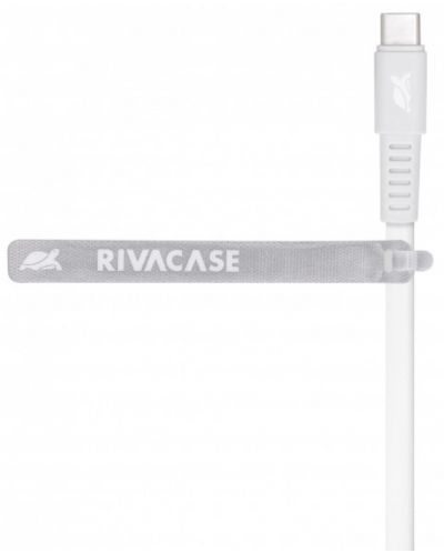 Кабел Rivacase - PS6002WT12, USB-C/USB-A, 1.2 m, бял - 4