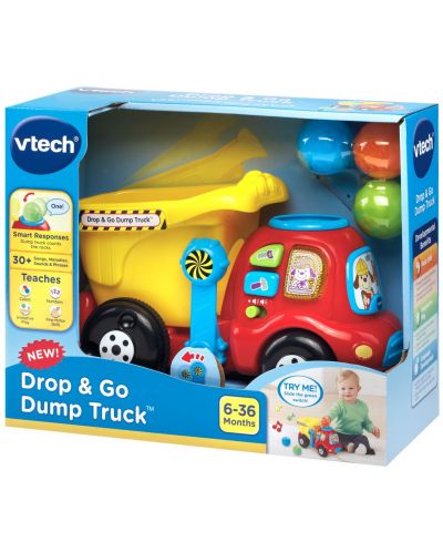 Бебешка музикална играчка Vtech - Камион, за дърпане - 5