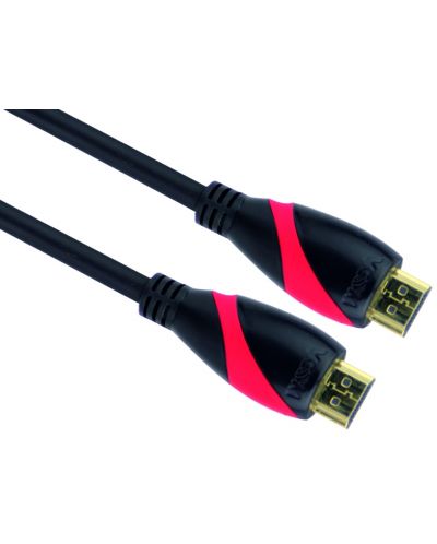 Кабел VCom - CG525, HDMI/HDMI M/ M, Ultra HDv1.4, 10m, черен - 1