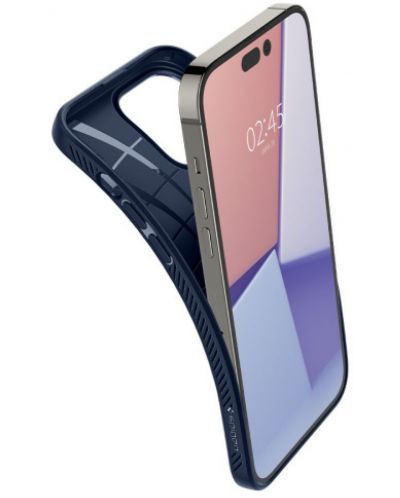 Калъф Spigen - Liquid Air, iPhone 14 Pro Max, син - 3