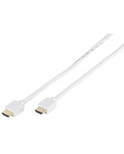 Кабел Vivanco - 47164, HDMI/HDMI с Ethernet, 1m, бял - 1