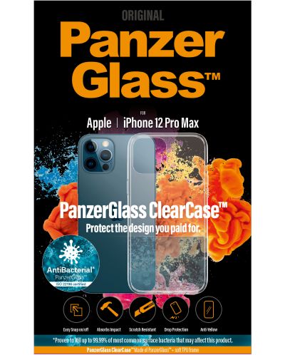 Калъф PanzerGlass - ClearCase, iPhone 12 Pro Max, прозрачен - 3