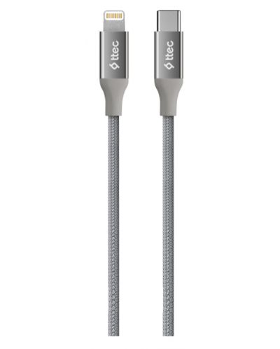Кабел ttec - AlumiCable, USB-C/Lightning, 1.5 m, сив - 1
