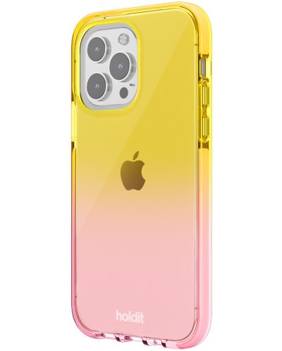 Калъф Holdit - SeeThru, iPhone 14 Pro, Bright Pink/Orange Juice - 2
