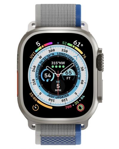 Каишка Next One - Athletic Loop, Apple Watch, 45/49 mm, сребриста - 2